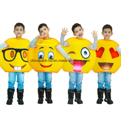 Emoji Lustiges Gesicht Karneval Cartoon Partykostüm für Kinder (CPGC70013X)